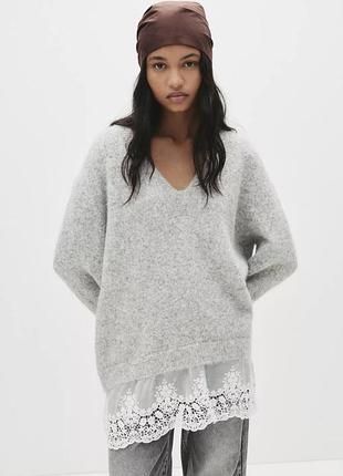 В'язаний светр pull&bear розмір s,m