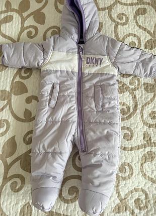 Зимовий комбінезон для дівчинки dkny jeans бузковий