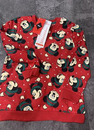 Светр для хлопчика disney міккі маус червоний 98