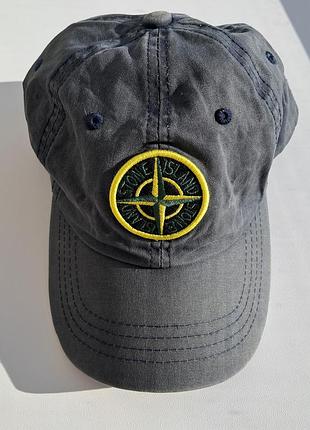Бейсболка чоловіча stone island сіра