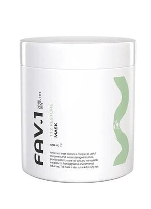 Маска fav.1 112 restore mask для відновлення волосся 1000 мл