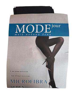 Колготы капроновые mode микрофибра 60 ден 3/4 размер черные