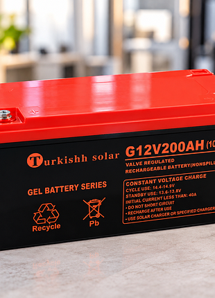 Гелевый аккумулятор battery gel turkishh solar 12v 200 ah