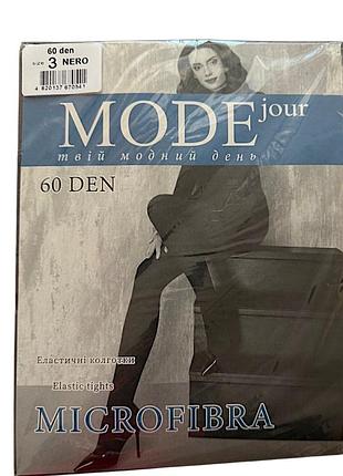Колготки mode 60 den 3 р. черные микрофибра