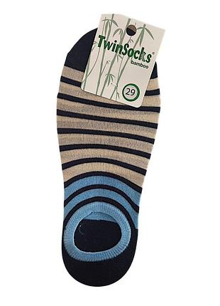 Сліди чоловічі twinsocks 43 розмір синьо-блакитні в смужку 1944