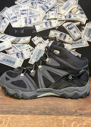 Черевики чоловічі merrell сіро-чорні, розмір 47, довжина устілки 30 см