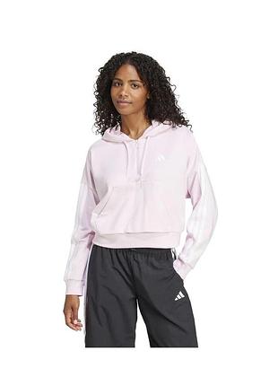 Худі жіноче adidas essentials 3-stripes french terry quarter-zip hoodie