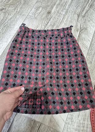 Юбка теплая в клетку 5
