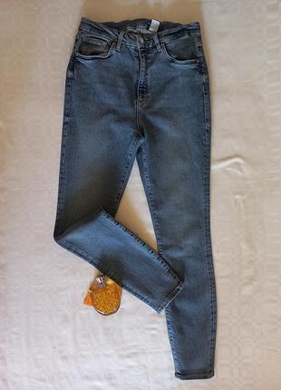 Стильні блакитні джинси скінні &other stories super skinny high waist (розмір eur 40 / l)