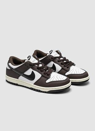 Nike dunk low next nature brown/white 3