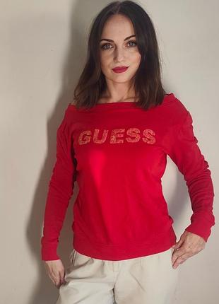 ❤️ жіночий червоний світшот guess розмір xs