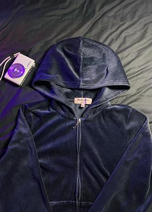 Винтажная juicy couture velour zip hoodie