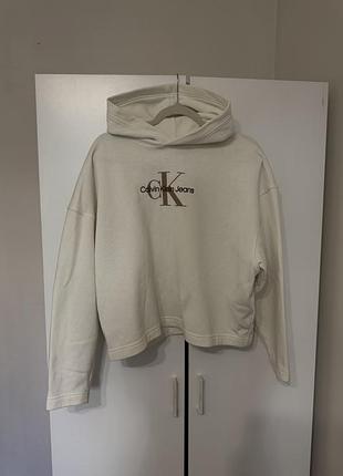 Худі canvilkleain jeans молочного кольору