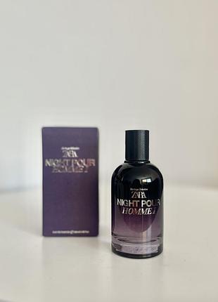 Парфумована вода zara night pour homme i 100 ml для чоловіків