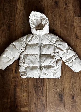 Куртка для дівчинки zara бежева, 9-10 років (140 см)