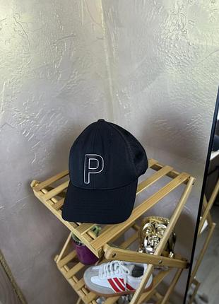 Кепка puma golf p snapback trucker з дихаючою сіткою та вишивкою