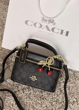 Сумка coach rainer crossbody bag 18 in signature canvas