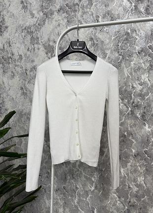 Кардиган жіночий primark молочний кардиган в рубчик 2хс