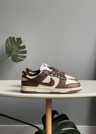 😍 женские кроссовки nike dunk low cacao wow dd1503-124