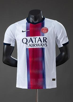 Футболка псж 26/27 найк виїзна | ігрова спортивна футбольна форма nike psg біла червона | забарний дуе ферран