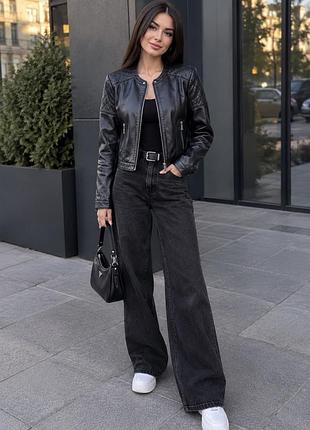 Куртка шкіряна massimo dutti.