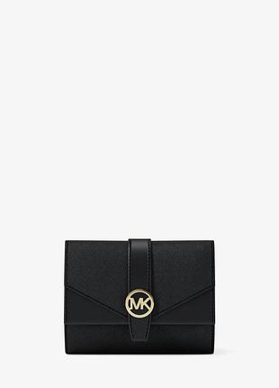 Женский кожаный кошелек greenwich michael kors в подарочной коробке