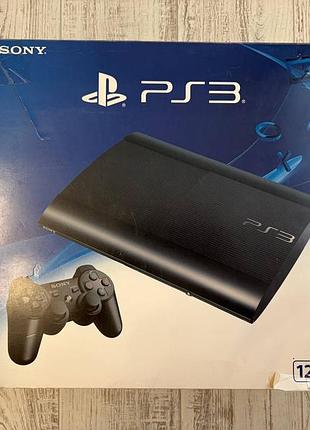 Sony playstation 3 super slim 500gb (12gb + hdd 500gb) cech-4304a - полный комплект с коробкой