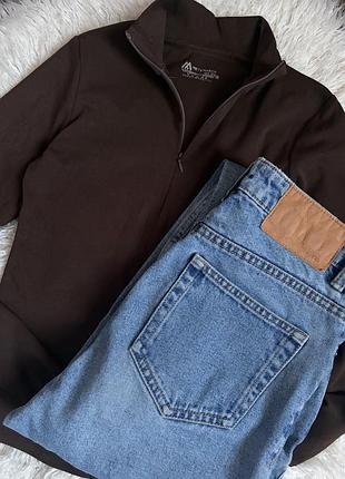 Джинсы zara лонгслив шоколад новый