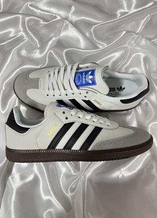 Кросівки adidas samba white black