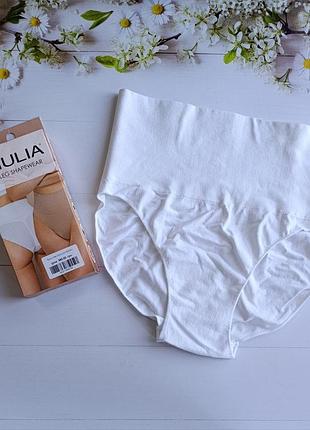 Женские белые корректирующие трусики слипы от miulia (1 шт), размеры s-m, l-xl, xxl