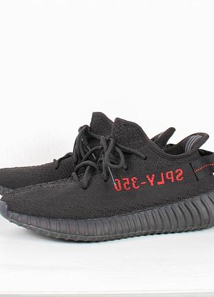 Кроссовки adidas yeezy boost 350 v2 bred cp9652 черные красные 42 размер