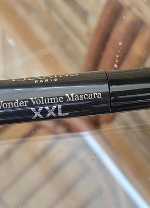 Clarins wonder volume xxl 3 ml туш для вій мініатюра