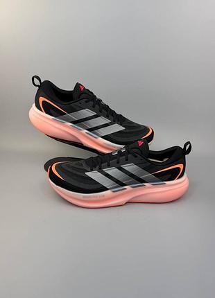 Кросівки adidas supernova glide m "core black / iron metallic / lucid orange"