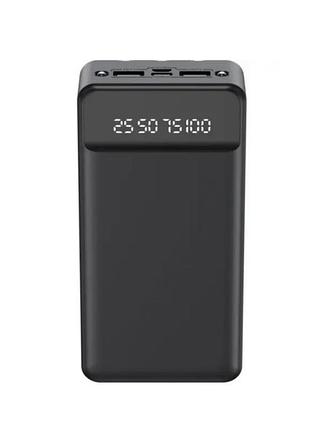 Повербанк xgro1o 20000mah з індикатором заряду та 2-usb виходами