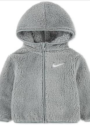 Куртка дитяча nike sherpa флісова сіра