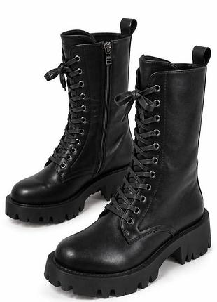 Ботинки женские trendy зимние 36 черные (p1036-1)