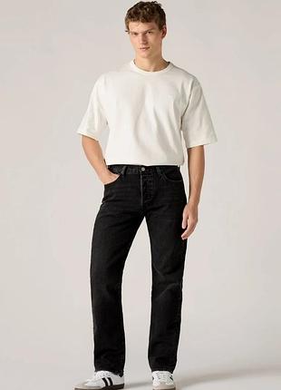 Мужские черные джинсы levi's 501 original fit. размер w33 l30.