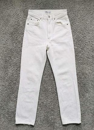 Новые белые джинсы zara 34