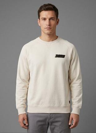 Лімітований світшот boss hugo boss "77" з велюровим лого / ексклюзив (l)