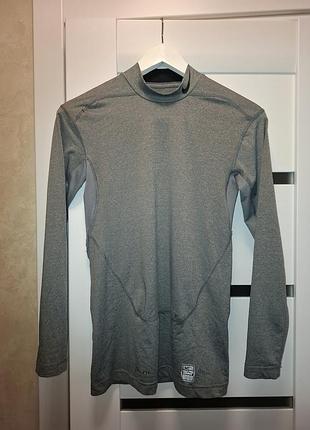 Мужская терморубашка nike pro combat core compression longsleeve mock 2.0 . eur-s