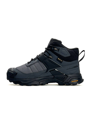 Мужские кроссовки salomon x ultra 4 mid fur grey black