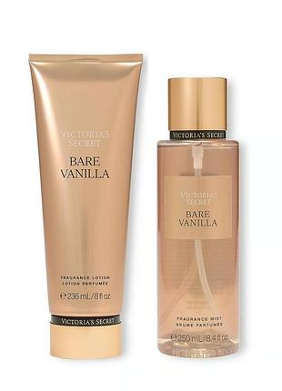 Набор парфюмированный для тела bare vanilla от victoria’s secret