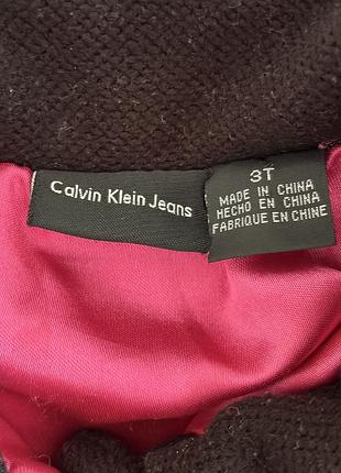 Дитяче пальто для дівчинки на 3-4 рочки calvin klein jeans