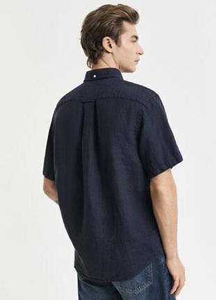 Лляна теніска gant, 100% льон