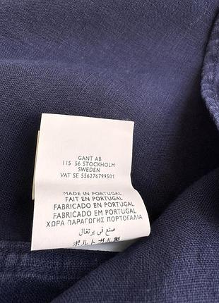 Лляна теніска gant, 100% льон 10