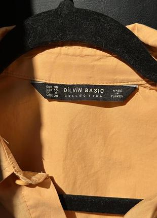 Персикова укорочена сорочка dilvin basic, розмір 38 3