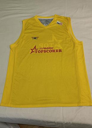 Starwings regio basel -спортивная клубная баскетбольная сетчатая желтая майка topsorer - xxl