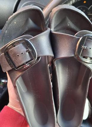 Капці birkenston чорні, розмір 39, довжина устілки 25 см