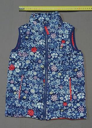 Плечи 28 см joules size 5 y 110cm детская жилетка в цветы 
100% polyester