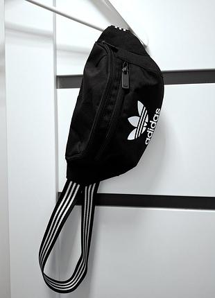 Спортивная сумка на пояс бананка adidas ac waistbag черный